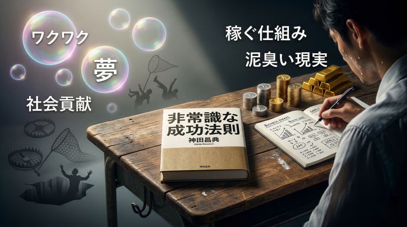 ワクワクの罠と泥臭い現実を描いた『非常識な成功法則』アイキャッチ画像