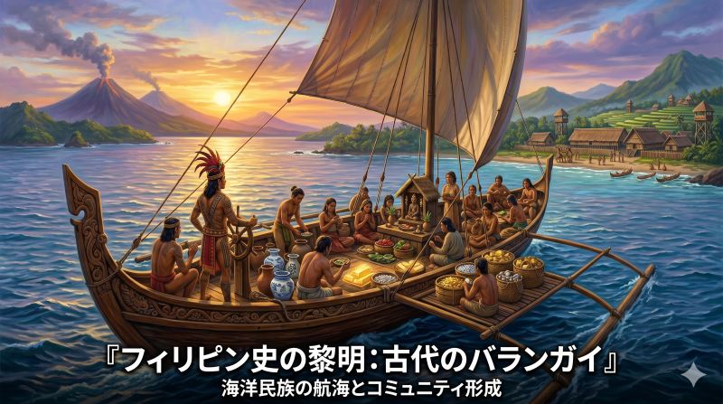 古代オーストロネシア語族の海洋移動、群島の形成、そしてバランガイ（船）の誕生